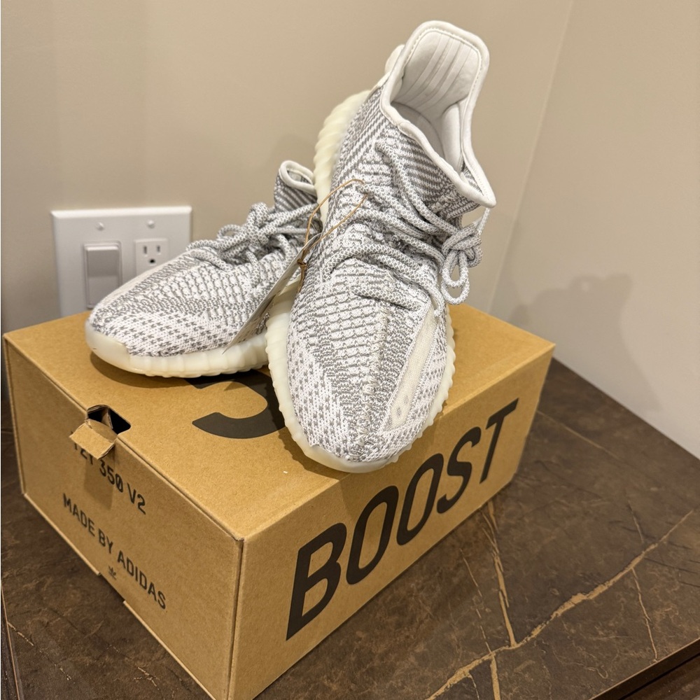 Adidas Yeezy Boost 350 V2 Gray White Sneakers